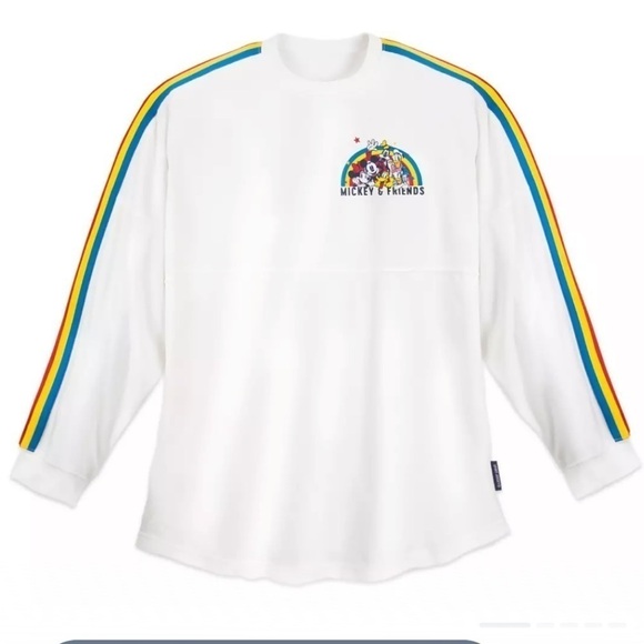 Mickey Mouse and Friends SMALL Velour Spirit Jersey for Adults White - Picture 1 of 12